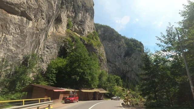 Driving The Bicaz Gorge, Romania