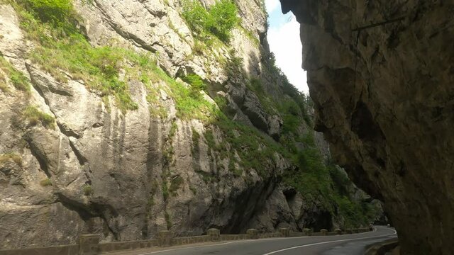 Driving The Bicaz Gorge, Romania