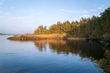 A small inlet at Iceberg Point, Lopez Island, Washington, USA