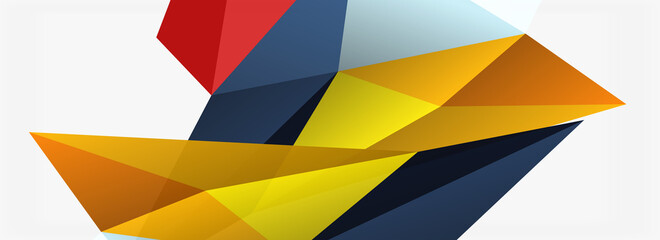 3d mosaic abstract backgrounds, low poly shape geometric design