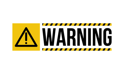 warning sign with exclamation triangle,