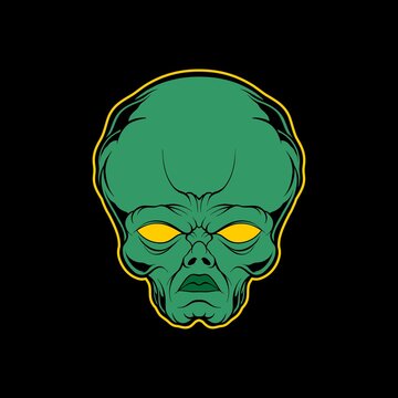 alien head illustration