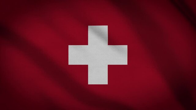 Waving Flag of Switzerland