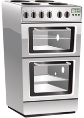 Cooker oven and hob