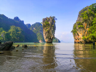 Fototapeta na wymiar The James Bond Island( Koh Ping Khan), Phang Nga Bay, Thailand