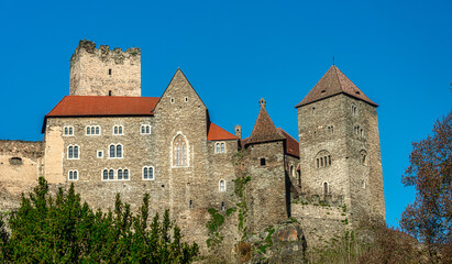 Fototapeta na wymiar Hardegg Castle in Lower Austria near Czech Republic border on sunny day
