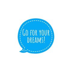 Illustration about work for your dreams, work hard for your dreams. Illustration about work to achieve your goals. Motivational Quote Illustration