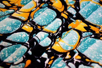 colorful paper marbling art, background
