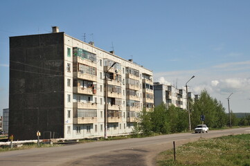 Fototapeta na wymiar The city of Yurga in the Kemerovo region of Western Siberia