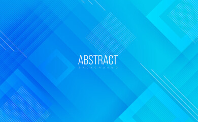 Fototapeta premium Modern 3d abstract blue business professional background wallpaper with geometric shapes and shadows