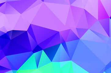 Obraz premium Purple vivid vector texture with triangular style. Illustration with set of colorful