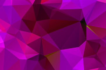 Fototapeta premium Purple vivid vector texture with triangular style. Illustration with set of colorful