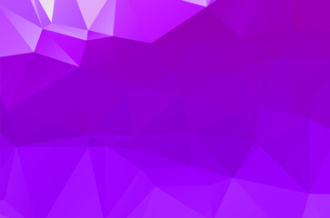 Purple vivid  vector texture with triangular style. Illustration with set of colorful