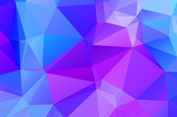 Purple vivid  vector texture with triangular style. Illustration with set of colorful
