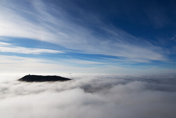 Escursione sul Monte Chiampon in autunno con vista sul Monte Cuarnan