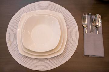 Plate with silverware