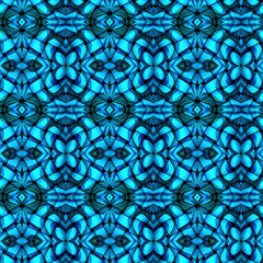Blue abstract mosaic background image