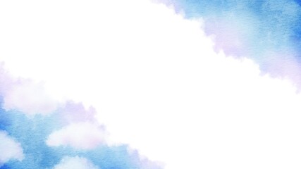 しっとりとした青空のイラスト背景素材