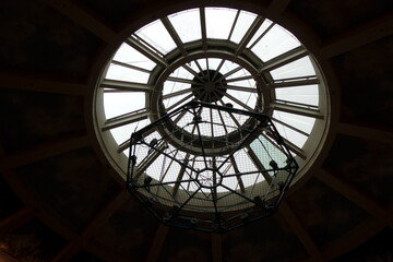 classic glass dome interior of the shopping center