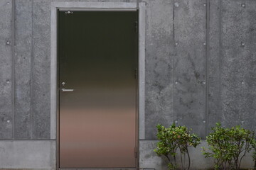 The silver door without its name in Sapporo Japan October 1 2020
