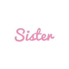 ''Sister'' Word Illustration