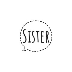 ''Sister'' Word Illustration