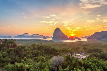 Beautiful view point at Samet Nang She, Phang-Nga Province, Thailand