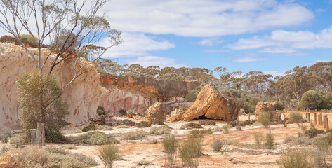 The so called Breakaways on the Hyden-Norseman-Road, Western Australia