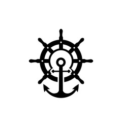 Obraz premium Steering wheel icon isolated on white background