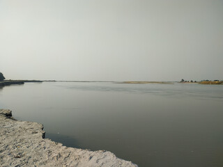 Beautiful River and Sand in India