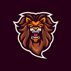 Obraz premium Lion Mascot Logo