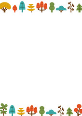 北欧風の木のフレーム（タテ）