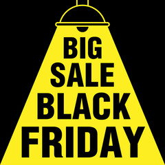Big Sale Black Friday banner concept