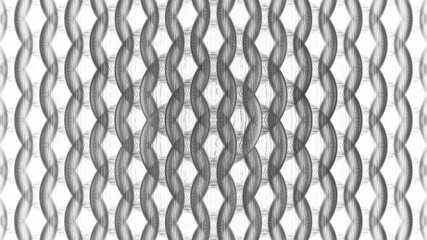 Abstract fractal illustration for creative design looks like vertical chains pattern.