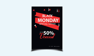 Cyber Monday Banner Design eCommerce Product with 80% Discount Offer.