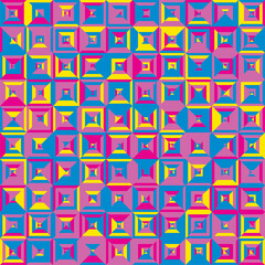 Seamless pattern geometric. Colorful abstract background. Vector design
