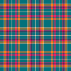 Plaid seamless pattern. Vector background of textile ornament. Flat fabric design.