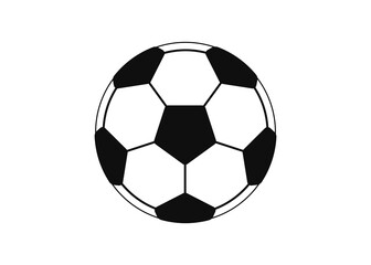 Fototapeta premium Soccer ball icon. Flat design. Vector illustration.