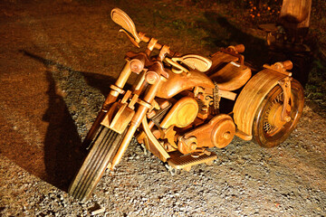 
Wooden bike
