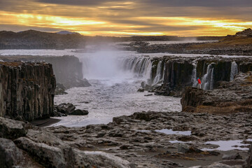 Selfoss Waterfall in northern Iceland