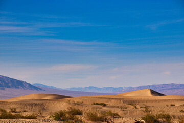 Sand dunes in the famous Death Valley National Park, California