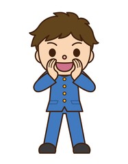 大声 男子学生 学生服