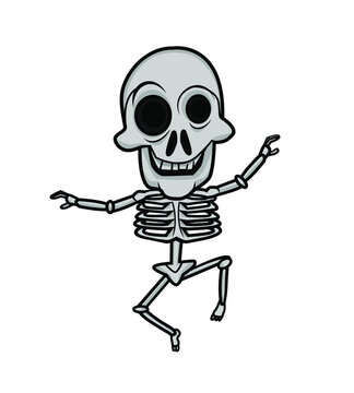 cute  skeleton cheerful