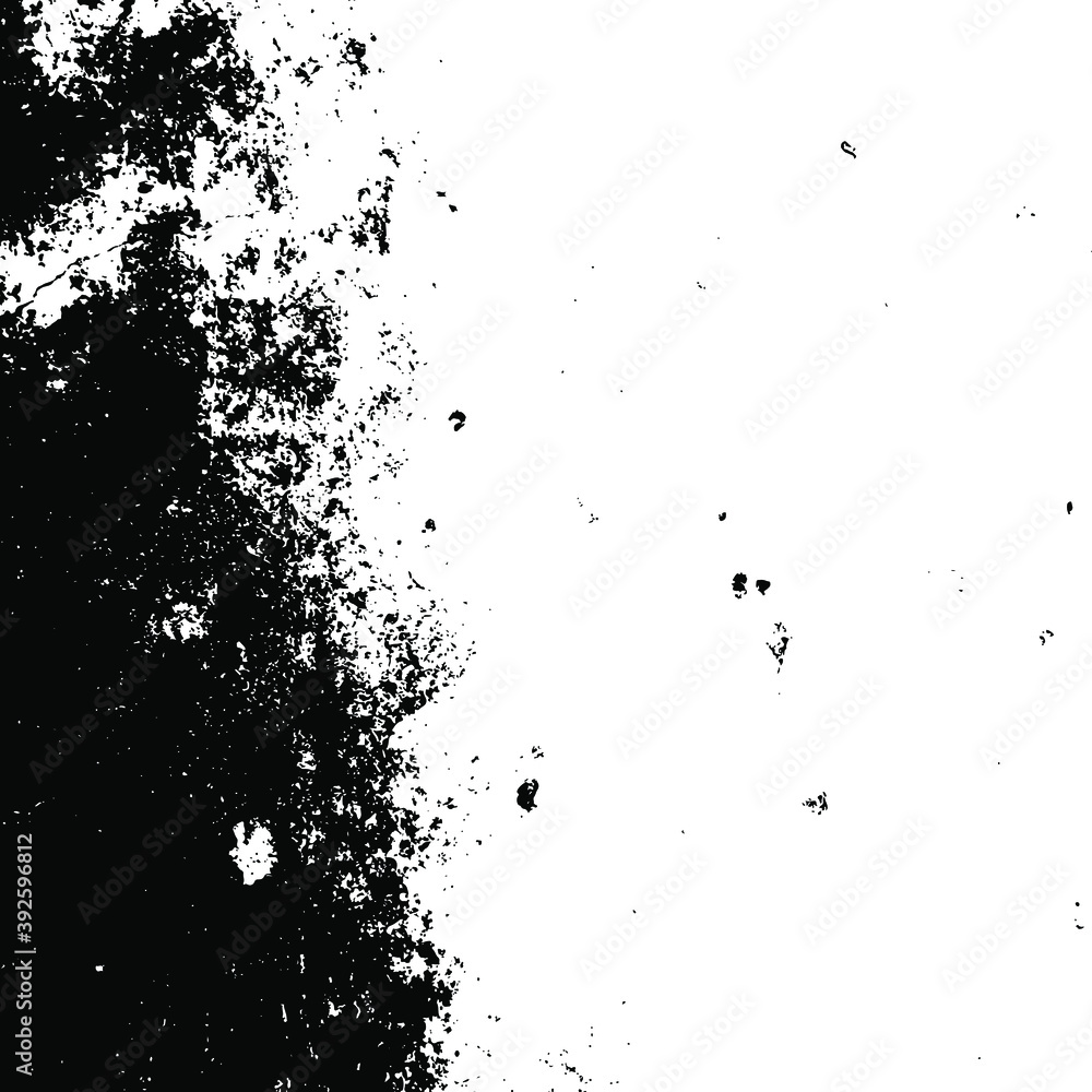 Wall mural vector grunge texture. black and white abstract background. eps10