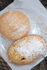 Apulian pastries, called pasticciotto and tetta di monaca