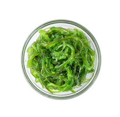 Chukka Seaweed Salad Isolated on White Background