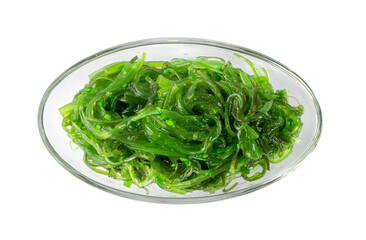 Chukka Seaweed Salad Isolated on White Background