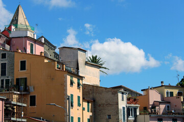 Fototapeta na wymiar Case e tetti di Corniglia