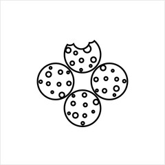 Cookie Icon, Biscuit Cracker