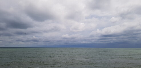 clouds over the sea
